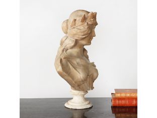 Antique Marble & Onyx Bust - Cleared Decor