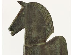 Verdigris Finished Roman Horse - Large - Cleared 
