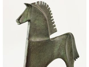 Verdigris Finished Roman Horse - Small - Cleared