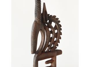 Abstract Cast Aluminum Antelope Sculpture - Cleared