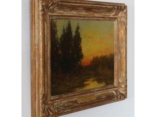 Three Trees Landscape, 19th Century 13.75W x 11H