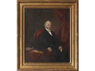 Portrait Of Older Gent, British School 19th Century 26.75W x 31H
