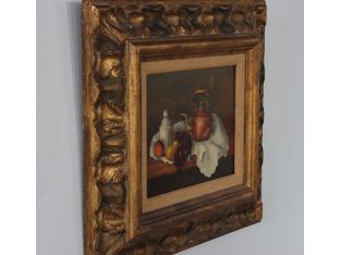 Still Life with Tea Kettle, Oil on Canvas 9.5W x 7.5H
