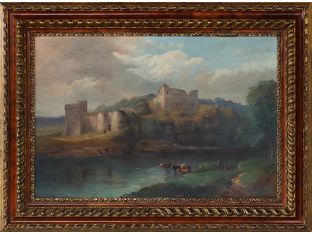 English Landscape with Cows, 18/19th Century 45W x 33.5H