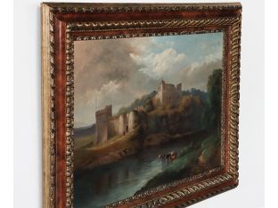 English Landscape with Cows, 18/19th Century 45W x 33.5H