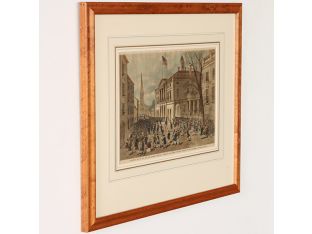 Pair of Hand-Colored Engravings II 22.75W x 19H