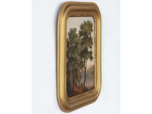 Antique Hudson River School Landscape circa 1850s, 17W x 20H - Cleared Art