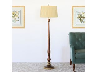 Tuscan Brown Sculpted Floor Lamp - Cleared Decor