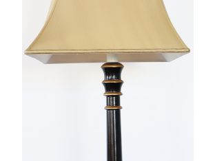 Black & Gold Traditional Floor Lamp - Cleared Decor