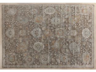 10' x 14' Brown & Beige Persian Motif - Cleared