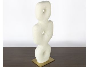 Ivory Stone Stacked Totem - Cleared