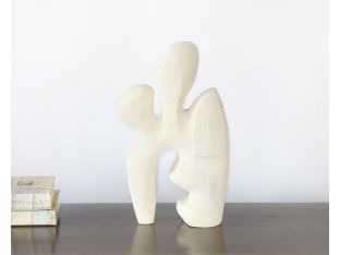 Matte White Abstract Sculpture - Cleared