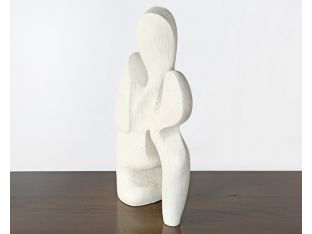 Matte White Abstract Sculpture - Cleared