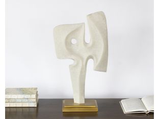 Ivory Abstract Sculpture #1 - Cleared