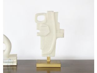 Ivory Abstract Sculpture #2 - Cleared