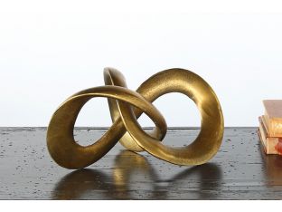 Antique Brass Spiral Sculpture - Cleared