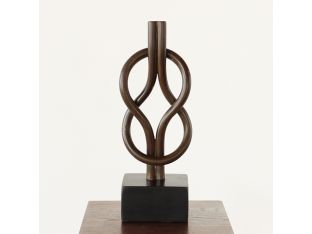 Rattan Square Knot Sculpture - Cleared