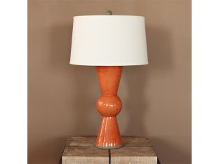 Bow Tie Orange Table Lamp - Cleared