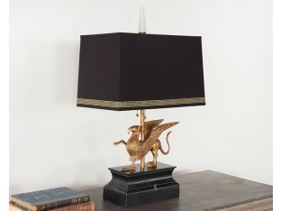 Brass Griffin Table Lamp -Cleared 