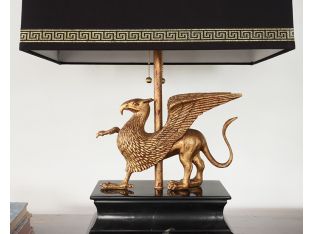 Brass Griffin Table Lamp -Cleared 