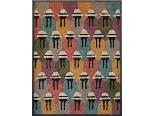33" X 43" Andes Ladies Multi/Black Wall Art- Cleared 