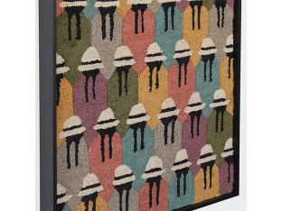33" X 43" Andes Ladies Multi/Black Wall Art- Cleared 