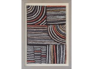 20" X 28" Matrix Brown/Beige Wall Art - Cleared