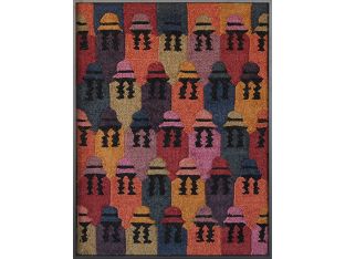 33" X 43" Puno Ladies Multi/Black Wall Art- Cleared