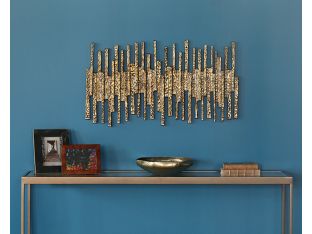 Abstract Brass Wall Sculpture- Cleared Decor