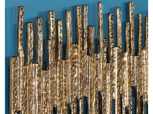 Abstract Brass Wall Sculpture- Cleared Decor