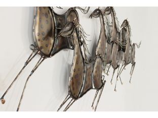 Bronze and Black Herd of Horses Galloping - Cleared