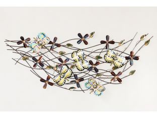 Brass Butterflies Wall Sculpture - Cleared