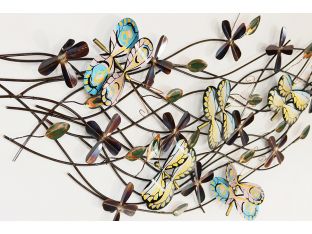 Brass Butterflies Wall Sculpture - Cleared