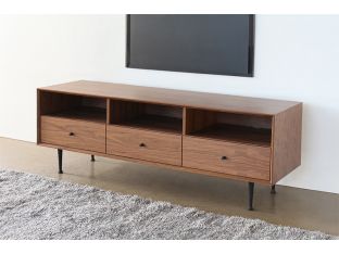 3 Drawer Mid-Century Modern Media Console