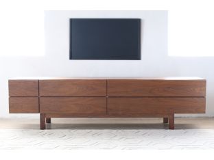 Vintage Danish Modern Walnut Media Cabinet