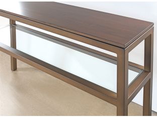 Mitchell Gold Parsons Console in Vintage Brass with Sienna Finish
