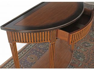 French Provincial Bowfront Console Table