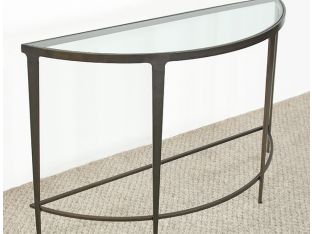 Roundabout Console Table in Antique Pewter