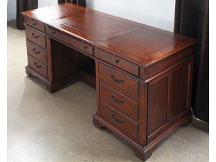 Weathered Cherry Executive Credenza