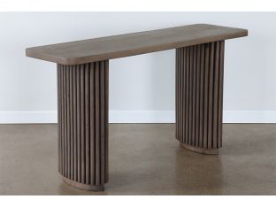 Reclaimed Wood Console Table in Ashen Brown