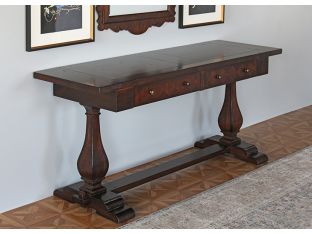 Antique Mahogany Finish Console