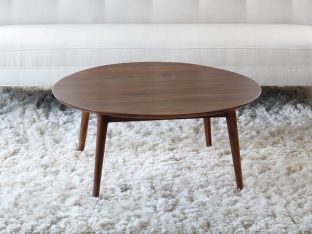Vintage Round Danish Modern Coffee Table