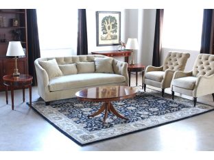 Yew Wood Oval Coffee Table, Circa 1960