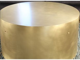 Brass Column Coffee Table