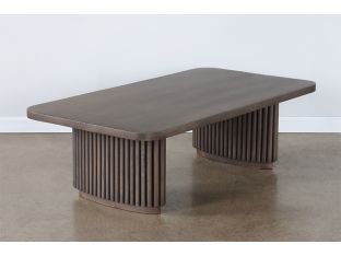 Reclaimed Wood Brown Coffee Table in Ashen Brown
