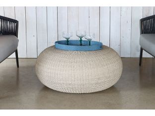Vintage White Outdoor Coffee Table