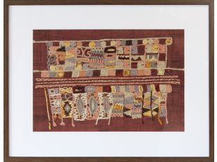 Burgundy Embroidery 1 40W X 30H - Cleared Decor