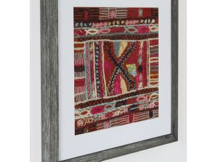 Burgundy Embroidery 3 20W X 20H - Cleared Decor