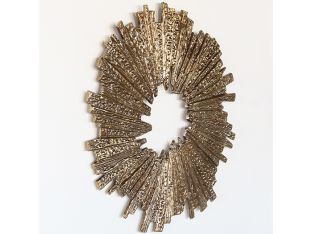 Brass Starburst Wall Sculpture- Cleared Decor