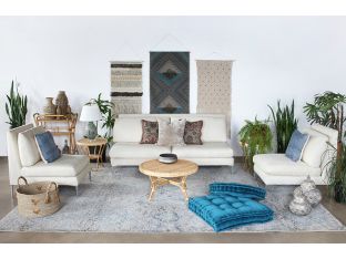 Olive & Sky Blue Tribal Wall Hanging 30W X 60H
